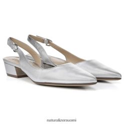 asunnot | naiset hopea nahka Naturalizer pankit osoittavat varvas litteä 248R2F80