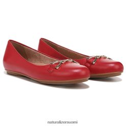 asunnot | naiset karmiininpunainen nahka Naturalizer maxwell hieman litteä 248R2F55