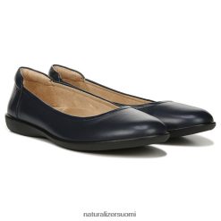 asunnot | naiset laivastonsininen nahka Naturalizer joustava litteä 248R2F570