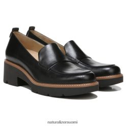 loafers | naiset musta nahka Naturalizer darry lug pohjallinen loafer 248R2F164
