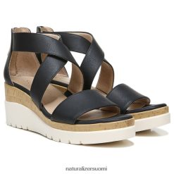 sandaalit | naiset musta synteettinen Naturalizer soul goodtimes wedge sandaali 248R2F572