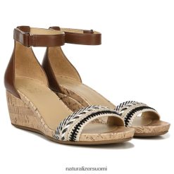 sandaalit | naiset synteettinen monikangas/rusketus Naturalizer areda wedge sandaali 248R2F318